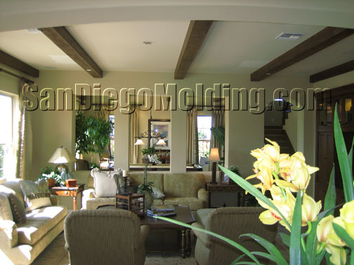 faux wood beams
